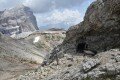 Nad sedlem Forcella Lagazuoi, v pozad� Tofana