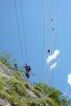 Laserer Alpin Klettersteig - lanov� most